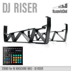 st3nD dj riser 3D printed stand for Native Instruments Maschine Mk2, alternate product photo (NI maschine)