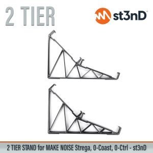 Close-up of the legs of the st3nD double 3D printed stand for Make Noise 0-coast / 0-ctrl / Strega (20 degree and 45 degree)