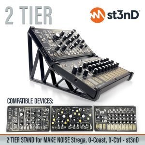 st3nD double 3D printed stand for Make Noise 0-coast / 0-ctrl / Strega (20 degree and 45 degree)