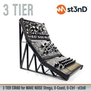 st3nD triple 3D printed stand for Make Noise 0-coast / 0-ctrl / Strega (20 degree 45 degree 65 degree)