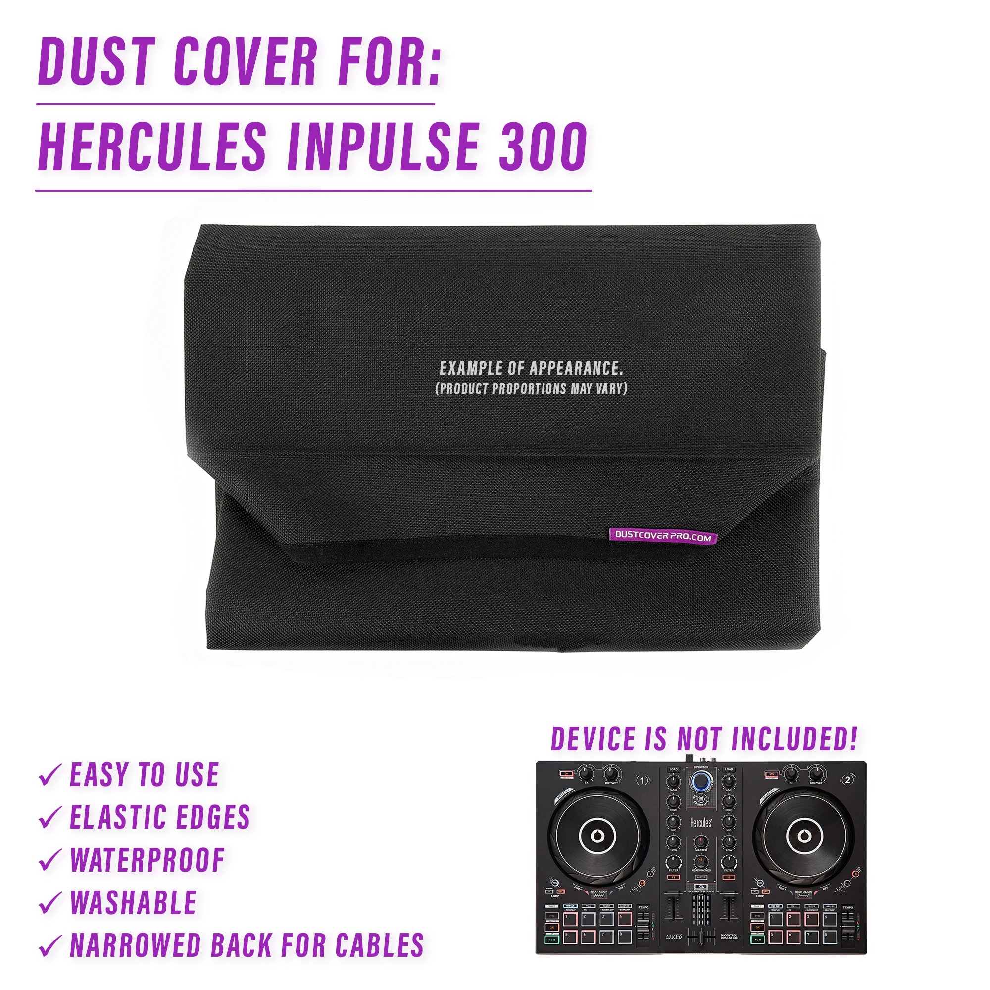 dust cover dustcover dustcoverpro elastic HERCULES HERCULES Inpulse 300 Inpulse 300 synth synth protection water resistant waterproof