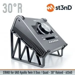 st3nD 3D printed stand for UAD Apollo Twin X Duo / Twin X Quad, 30 degree, raised by 30 mm