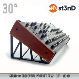 st3nD 3D printed stand for Sequential Prophet REV2 Desktop, 30 degree (home studio)