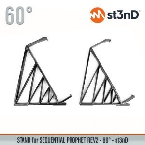 st3nD 3D printed stand for Sequential Prophet REV2 Desktop, 60 degree, alternate product photo (desktop synth)