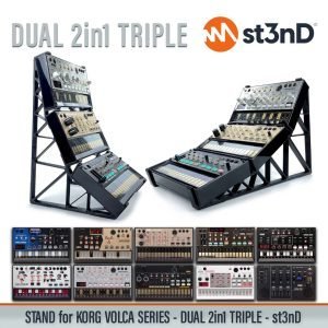 st3nD dual triple 3D printed stand for KORG Volca Series (synth)