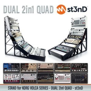 st3nD Dual Quad Stand for KORG Volca Series (synth)