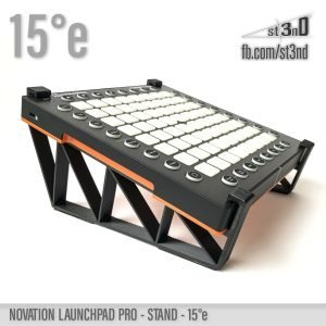 st3nD 3D printed stand for Novation Launchpad Pro, 15 degree, raised by 50 mm (daw controller)