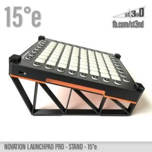 st3nD 3D printed stand for Novation Launchpad Pro, 15 degree, raised by 50 mm, alternate product photo (daw controller)
