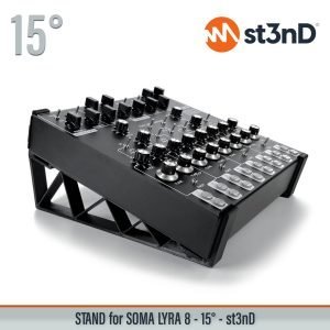 st3nD 3D printed stand for Soma LYRA-8, 15 degree (drone synth)