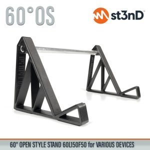 st3nD universal 3D printed stand for Synths / Controllers / FX, 60 degree, open style, 60L150F50 (synth accessory)