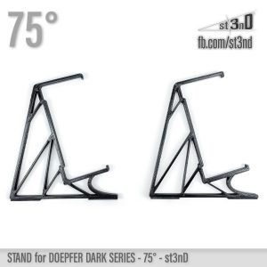 st3nD 3D printed stand for Doepfer Dark Energy / Dark Time, 75 degree, alternate product photo (eurorack)