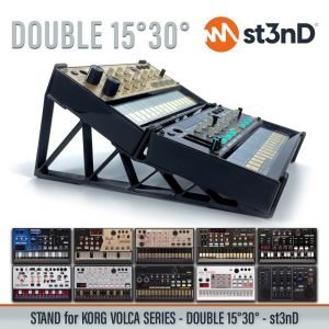 st3nD double 3D printed stand for KORG Volca Series (15 degree and 30 degree) (synth)