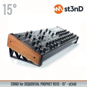 st3nD 3D printed stand for Sequential Prophet REV2 Desktop, 15 degree (synth)