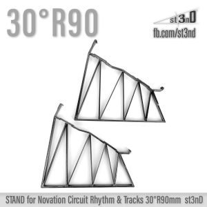 st3nD 3D printed stand for Novation Circuit Rhythm & Tracks, 30 degree, raised by 90 mm, alternate product photo