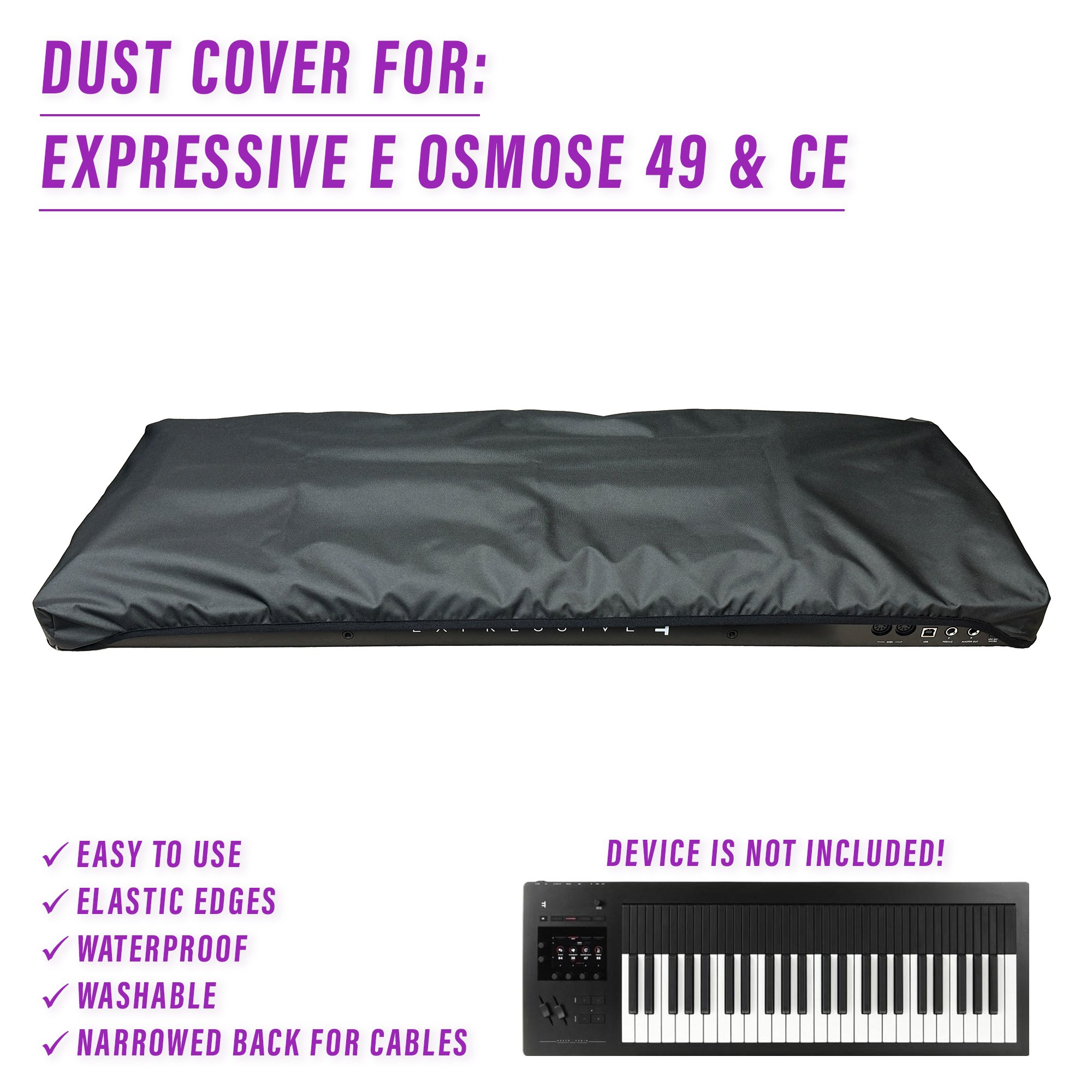 49 key dust cover dustcover dustcoverpro elastic Expressive E Expressive E Osmose Osmose synth synth protection water resistant waterproof ce