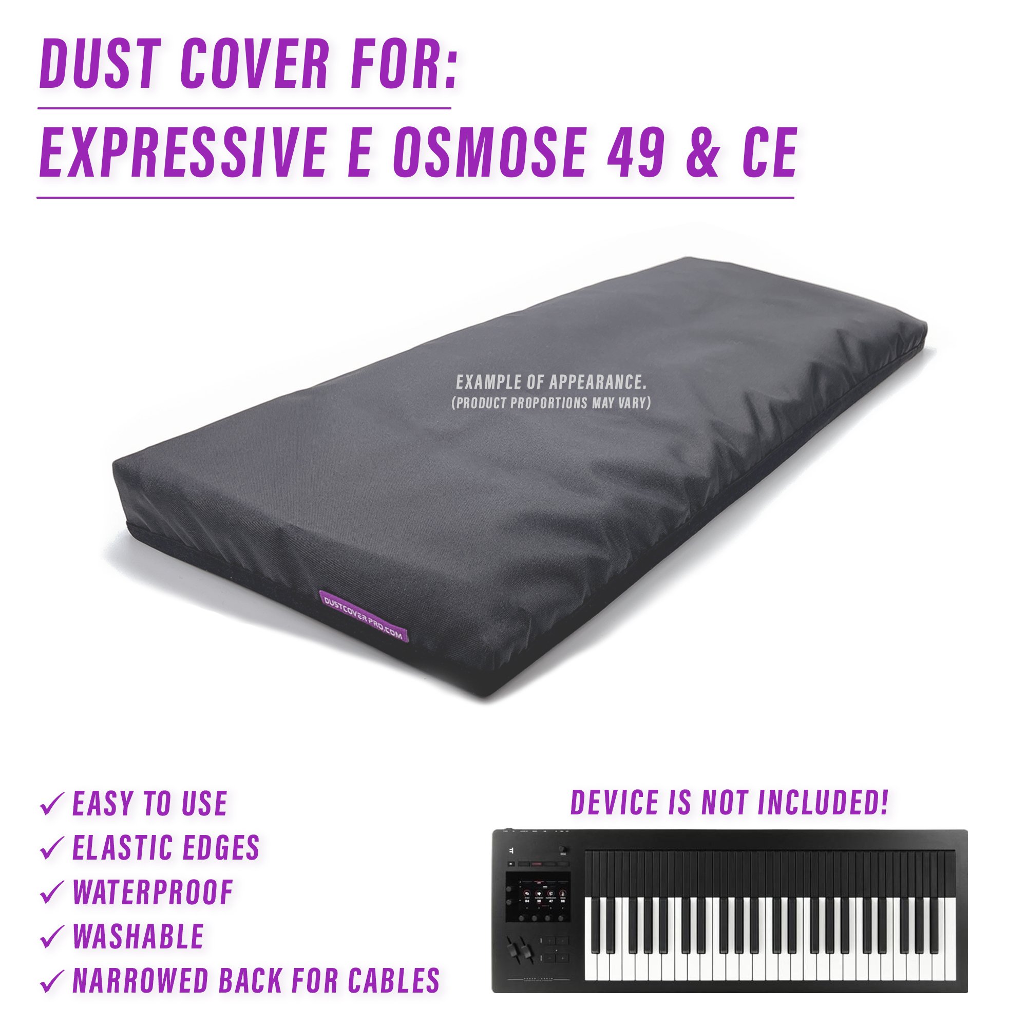 49 key dust cover dustcover dustcoverpro elastic Expressive E Expressive E Osmose Osmose synth synth protection water resistant waterproof ce