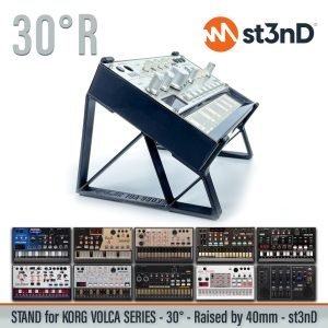 st3nD 3D printed stand for KORG Volca Series, 30 degree, raised by 40 mm (synth)