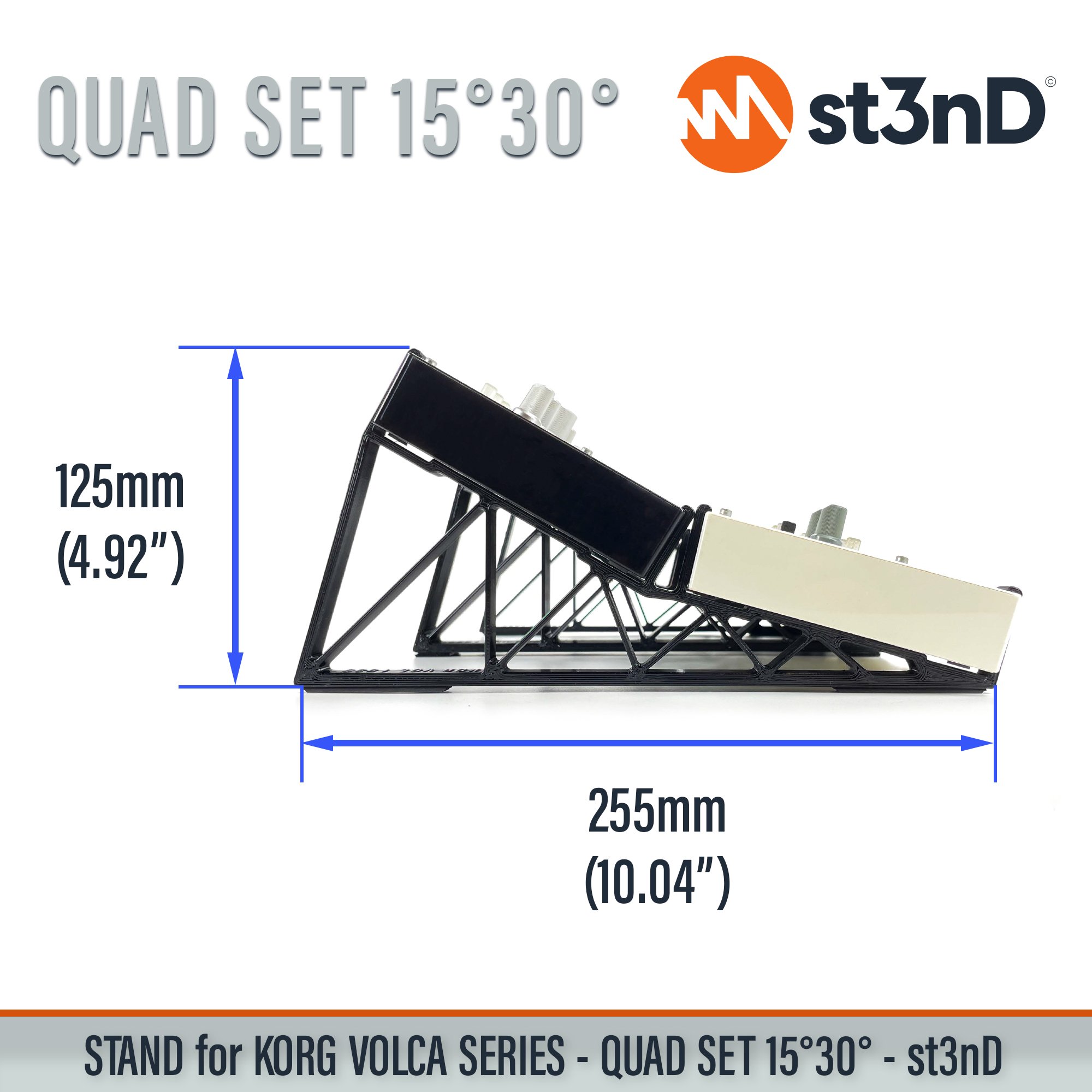QUAD STAND SET for KORG VOLCA SERIES (15° and 30°) – Shipping 