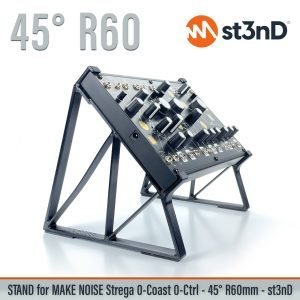 st3nD 3D printed stand for Make Noise 0-coast / 0-ctrl / Strega, 45 degree, raised by 60 mm (semi modular)