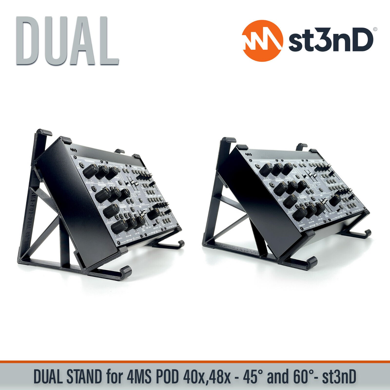 DUAL STAND for 4MS POD 40X / 48X - 45° and 60°