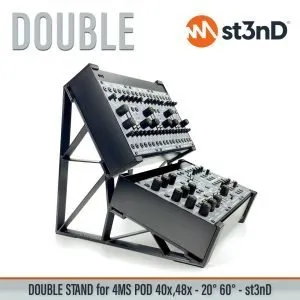 st3nD double 3D printed stand for 4MS POD 40X / 48X (20 degree and 60 degree) (eurorack)