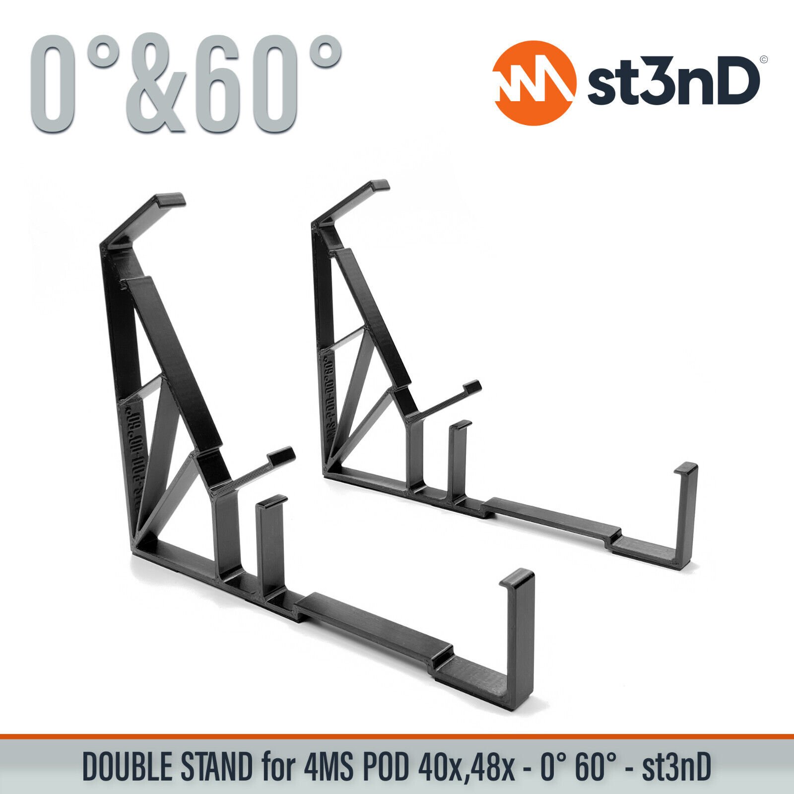 DOUBLE STAND for 4MS POD 40X / 48X (0° and 60°)