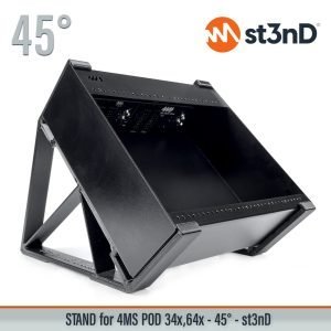 st3nD 3D printed stand for 4MS POD 34X / 64x, 45 degree (modular synth)