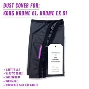 st3nD dust cover for Korg Krome 61 / Krome Ex 61, alternate product photo (synth)