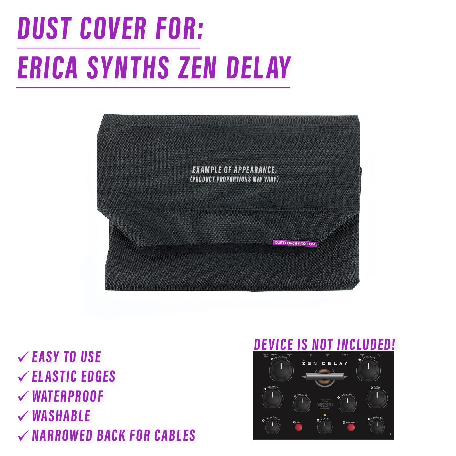 DUST COVER for Erica Synths Zen Delay