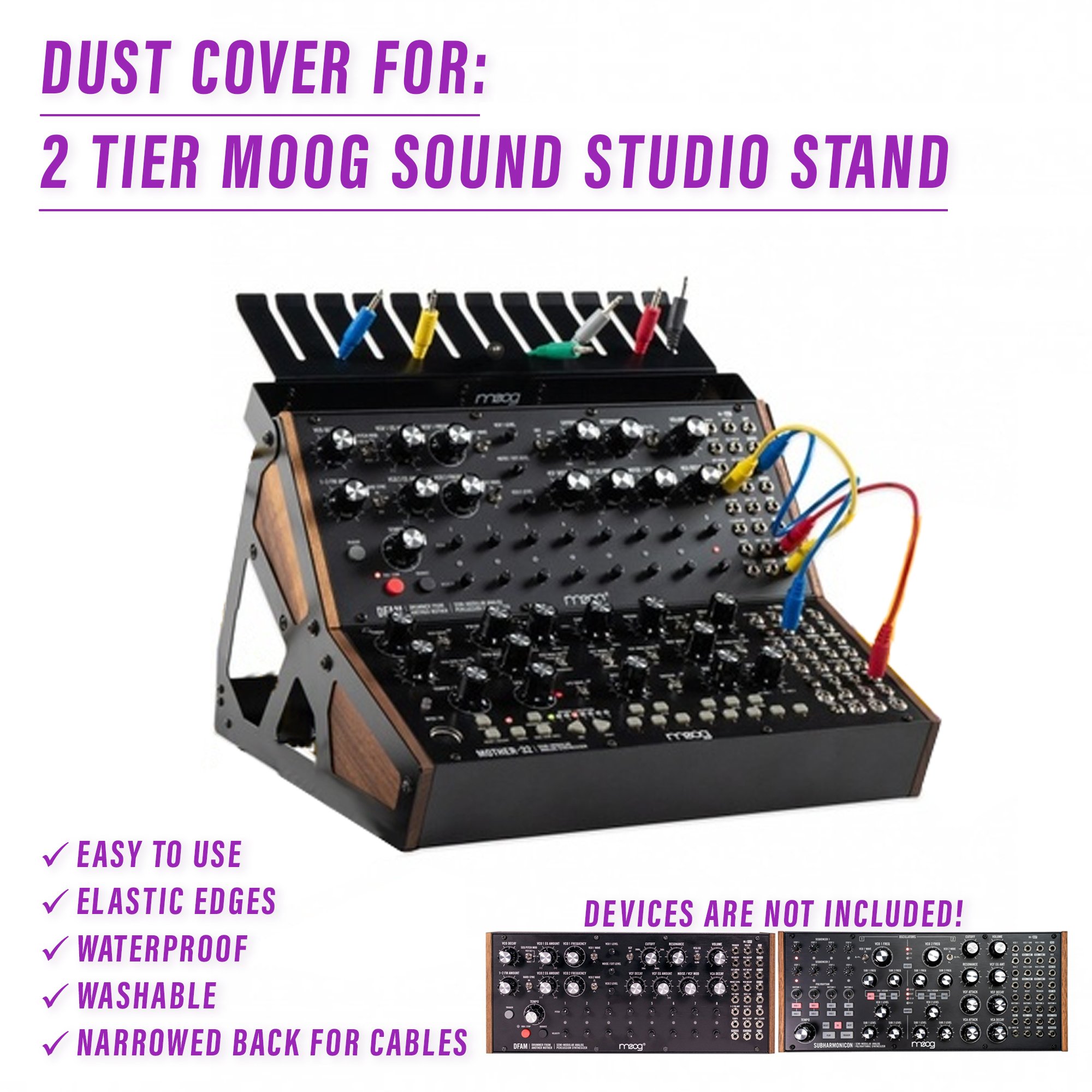 dust cover dustcover dustcoverpro elastic Moog Labyrinth MOOG Sound Studio MOOG Subharmonicon Mother 32 Moog Dfam Spectravox synth synth protection water resistant waterproof