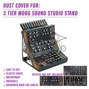 st3nD dust cover for 3 Tier Moog Sound Studio Stand, alternate product photo (synth)