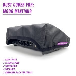 Back view of the st3nD dust cover for Moog Minitaur