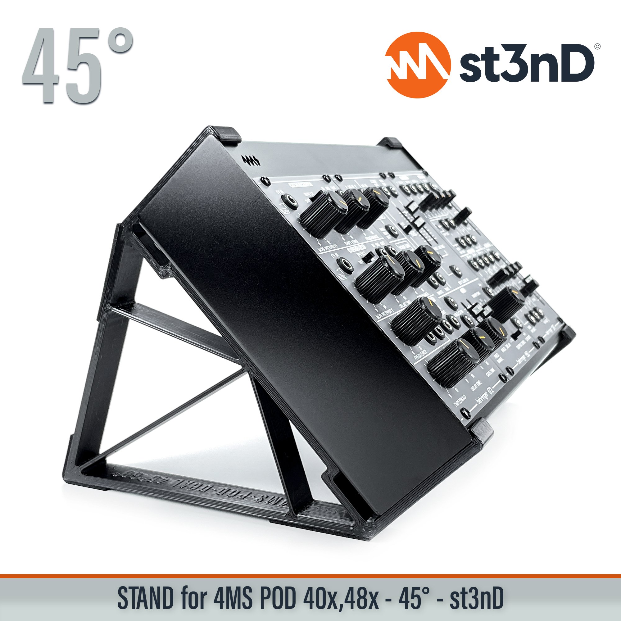 4ms 4ms pod desktop synth pod 40x pod 48x portable st3nD stable stand strong studio equipment sturdy tilted