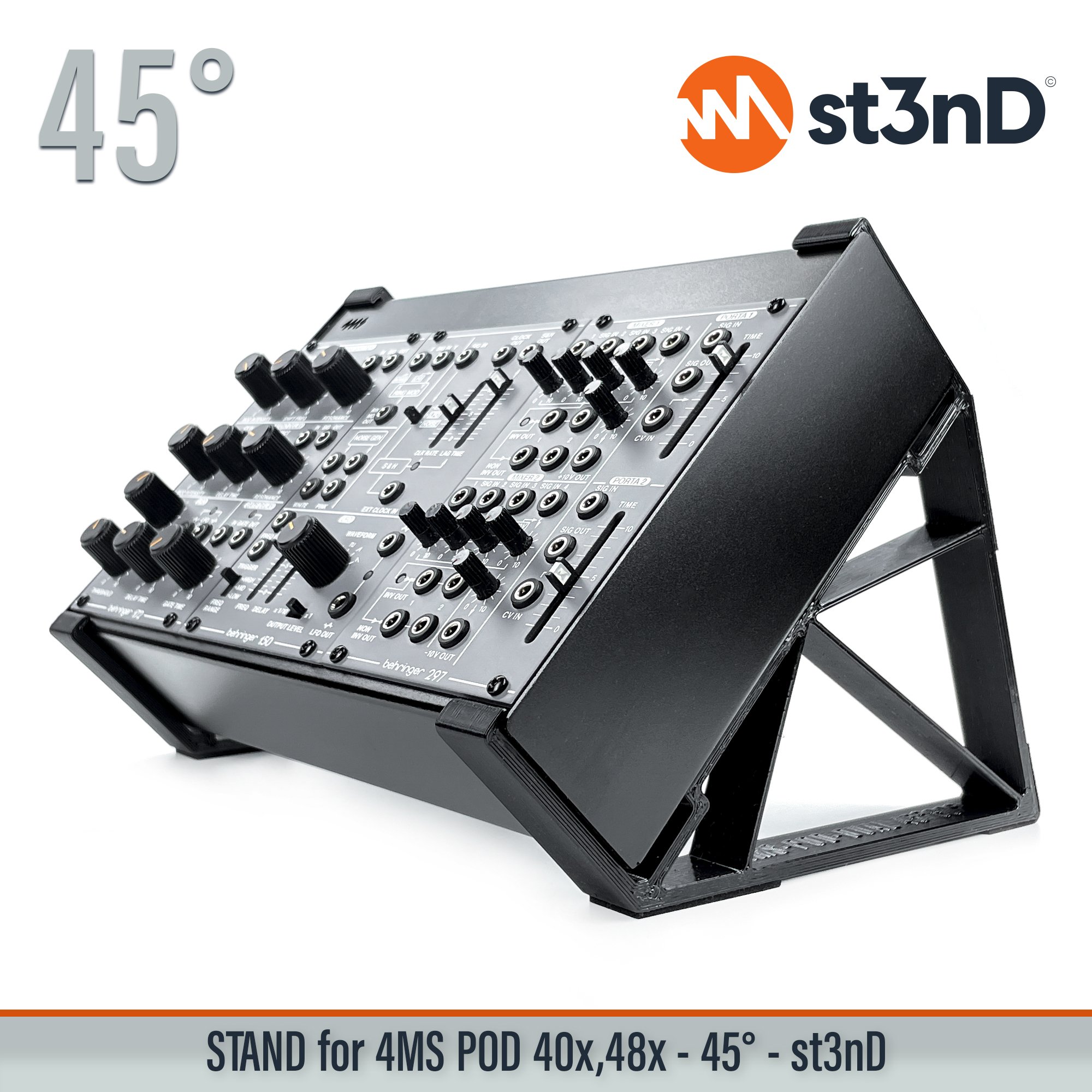 4ms 4ms pod desktop synth pod 40x pod 48x portable st3nD stable stand strong studio equipment sturdy tilted