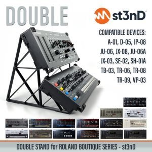 st3nD double 3D printed stand for Roland Boutique Series (roland synth)