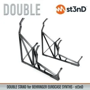 st3nD double 3D printed stand for Behringer 70hp/80hp Eurorack Case Synths, alternate product photo (eurorack 104)