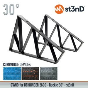 st3nD 3D printed stand for Behringer 2600, Rackie, 30 degree (desktop synth)