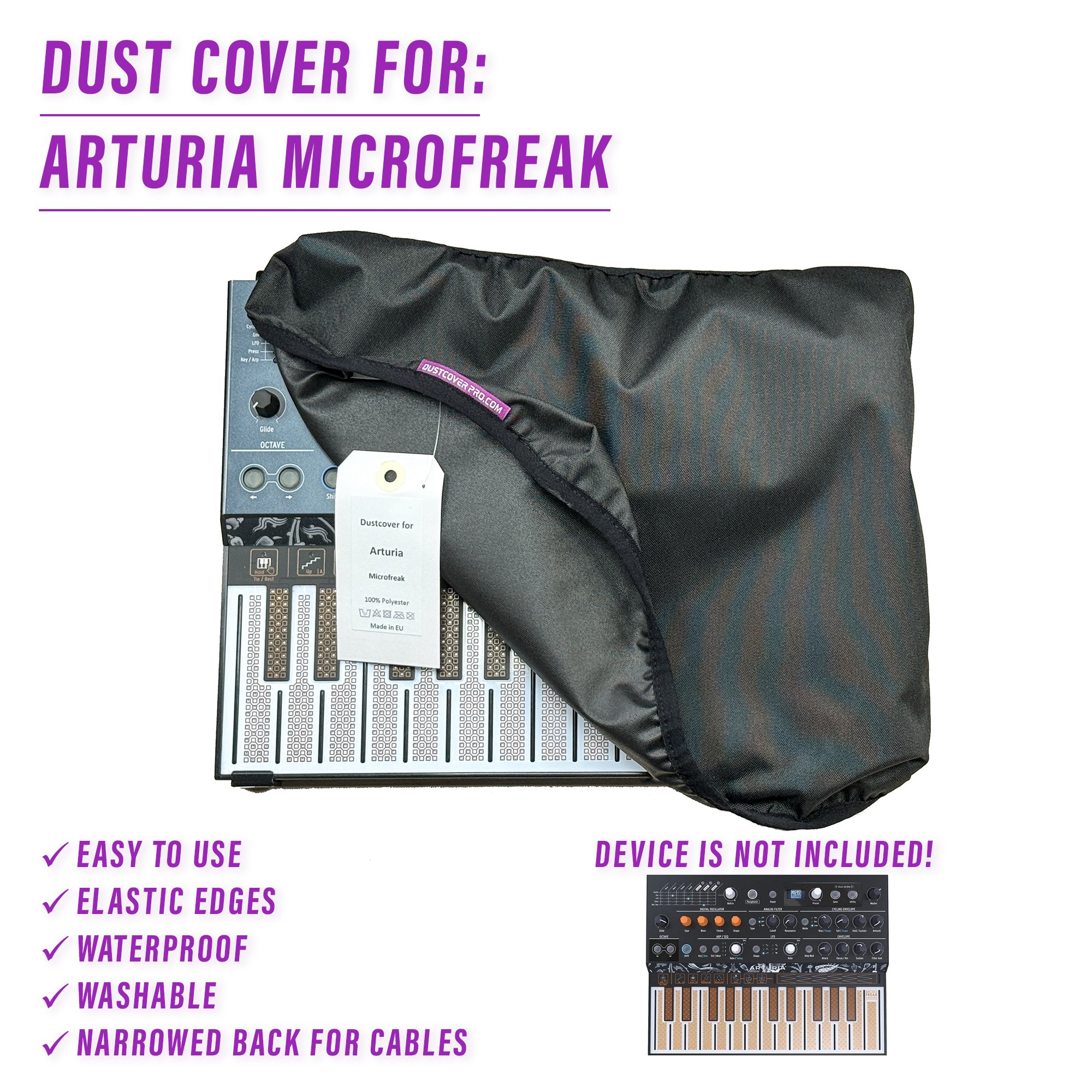 arturia ARTURIA Microfreak dust cover dustcover dustcoverpro elastic Microfreak synth synth protection water resistant waterproof