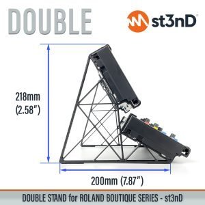 With dimensions of the st3nD double 3D printed stand for Roland Boutique Series