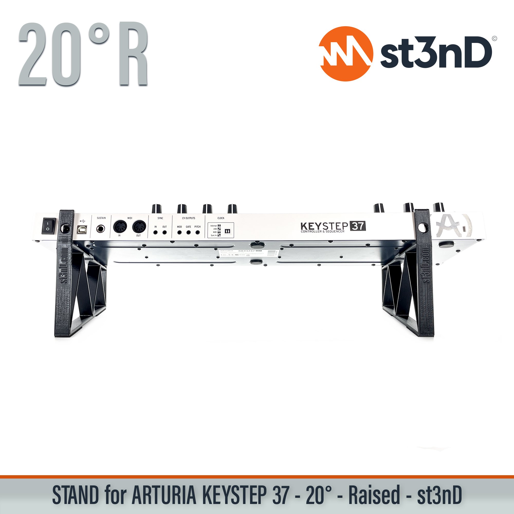 arturia arturia keystep 37 controller daw keystep 37 portable sequencer st3nD stable stand strong sturdy tilted