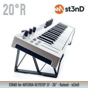 st3nD 3D printed stand for Arturia Keystep 37, 20 degree, raised by 60 mm (sequencer)