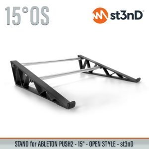 st3nD 3D printed stand for Ableton Push 2, 15 degree, open style, alternate product photo (controller)