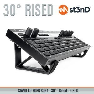st3nD 3D printed stand for KORG SQ64, 30 degree, open style (sequencer)