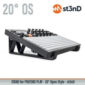 st3nD 3D printed stand for Polyend Play, 20 degree, open style (sequencer)