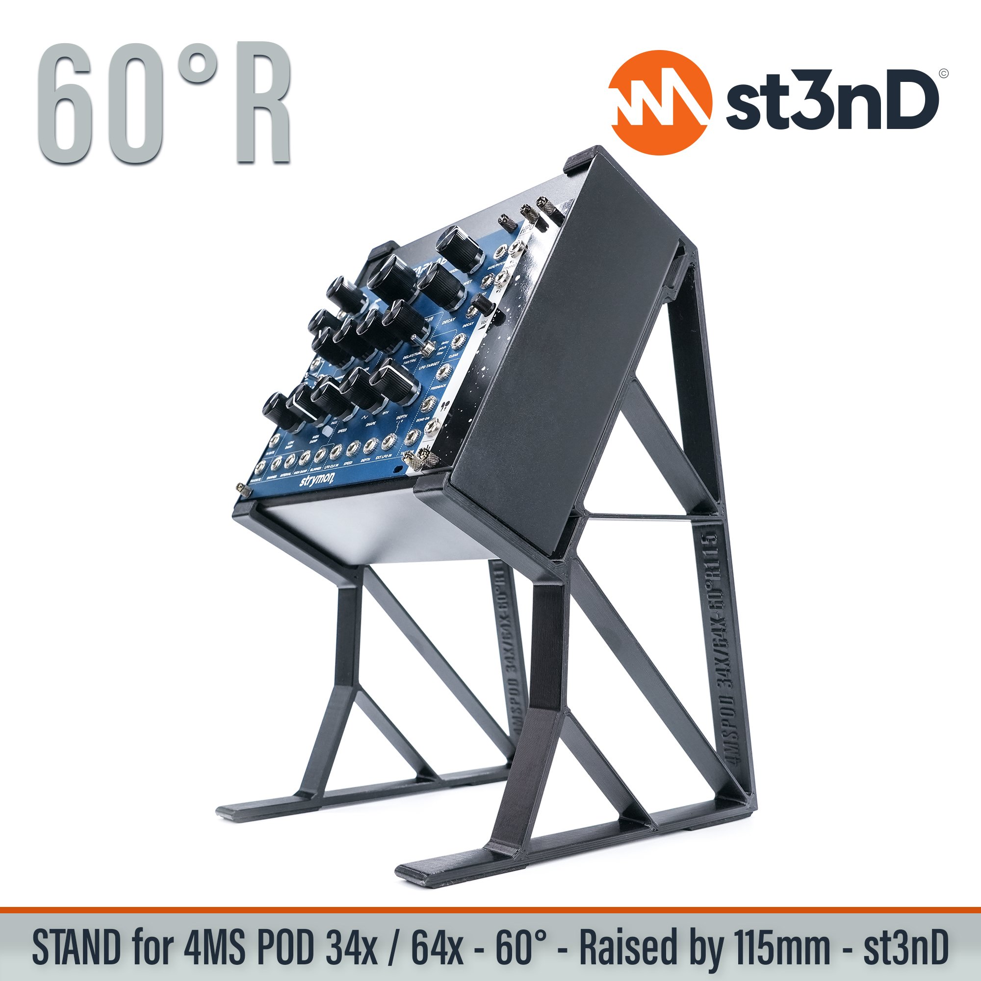 4ms 4ms pod eurorack modularsynth pod 34x pod 64x portable st3nD stable stand strong sturdy tilted eurorack case eurorack travel case diy eurorack case portable eurorack case