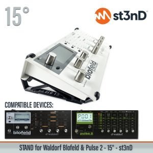 st3nD 3D printed stand for Waldorf Blofeld / Pulse 2, 15 degree (desktop synth)