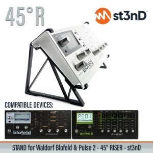 st3nD 3D printed stand for Waldorf Blofeld / Pulse 2, 45 degree, raised (standalone synth)