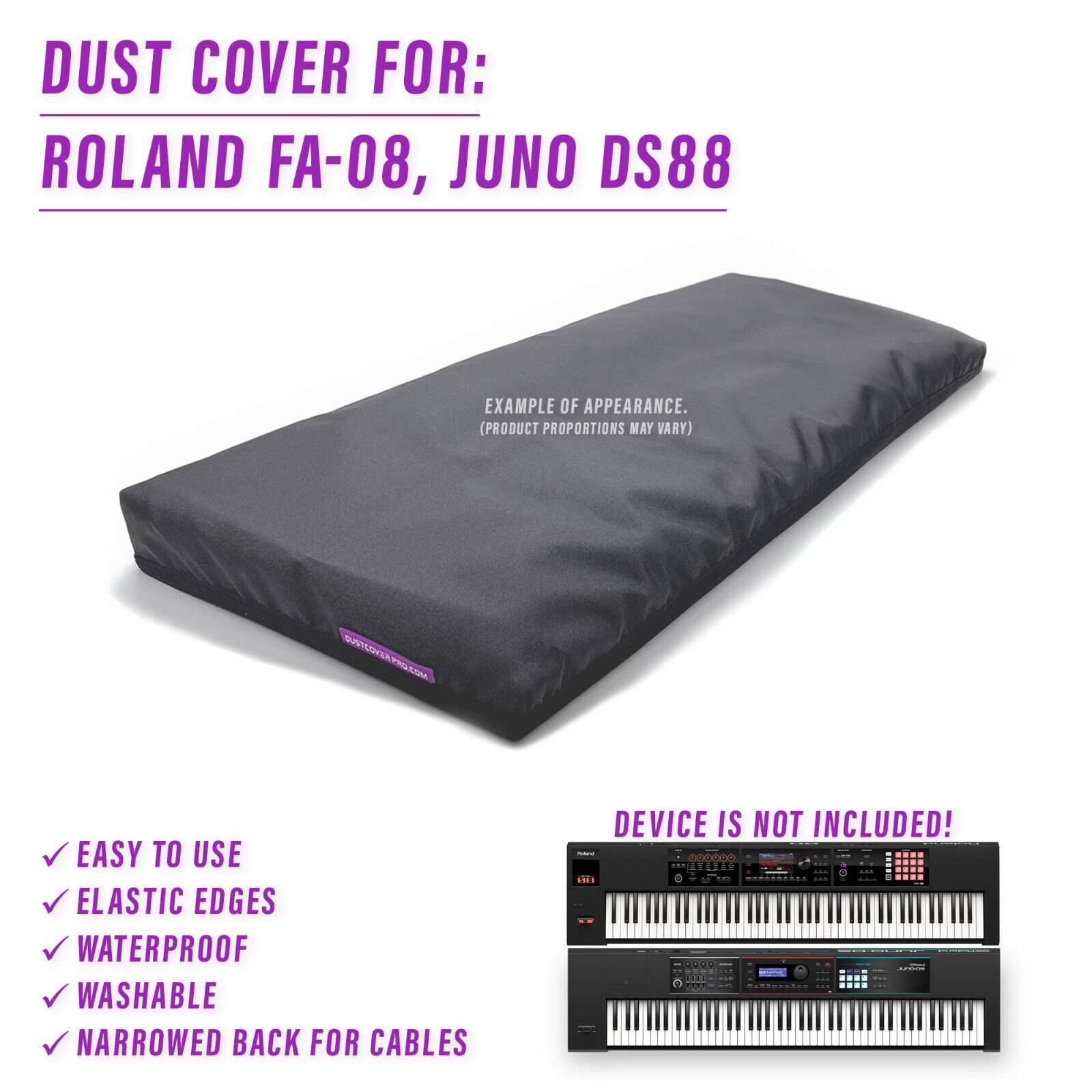 DUST COVER for Roland FA-08 / Juno DS88