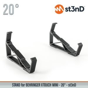 st3nD 3D printed stand for Behringer X-Touch Mini, 20 degree, alternate product photo (studio device)