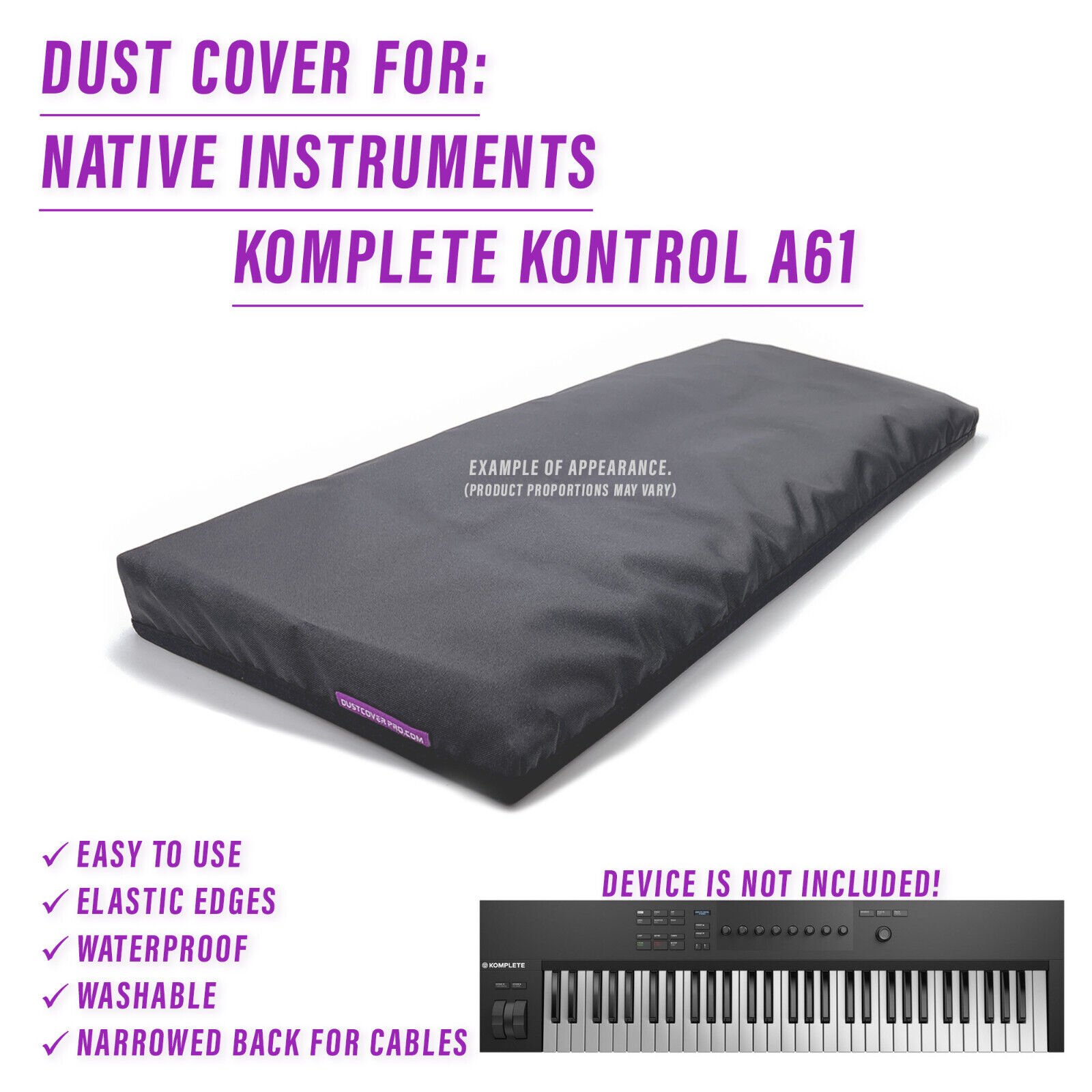 DUST COVER for Native Instruments Komplete Kontrol A61